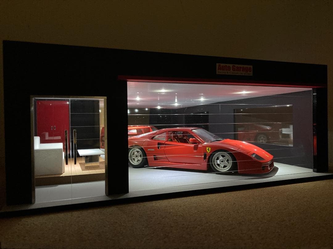 ミニカー専用ジオラマ：1/18 リビングタイプガレージⅠ／男の秘密基地ガレージ！