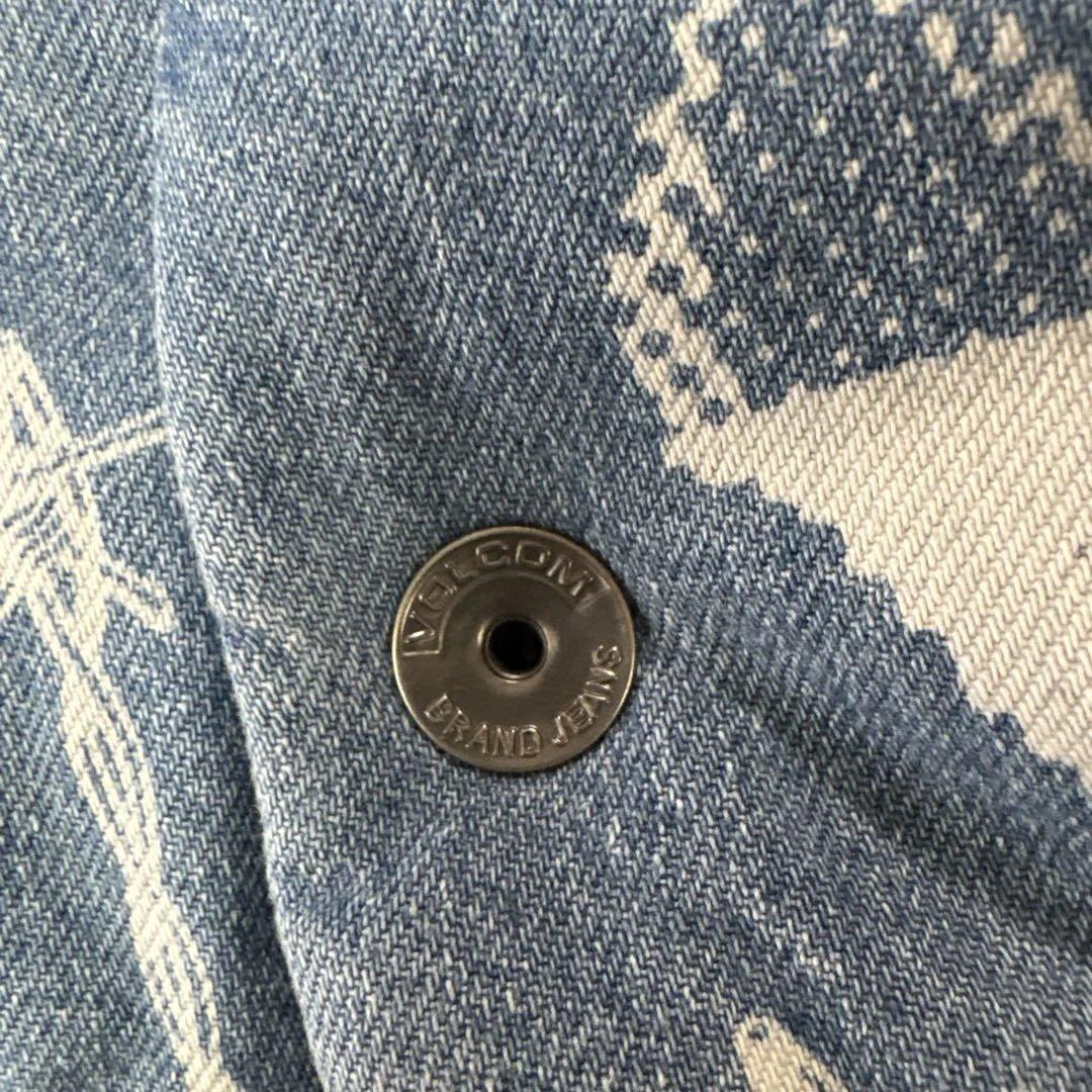 最終値下VOLCOMFergadelic Jacket 総柄デニム中綿ジャケット