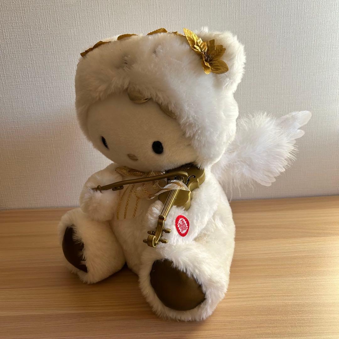 動作品】 ハローキティー KTファイバードール バイオリン 当時物 レア