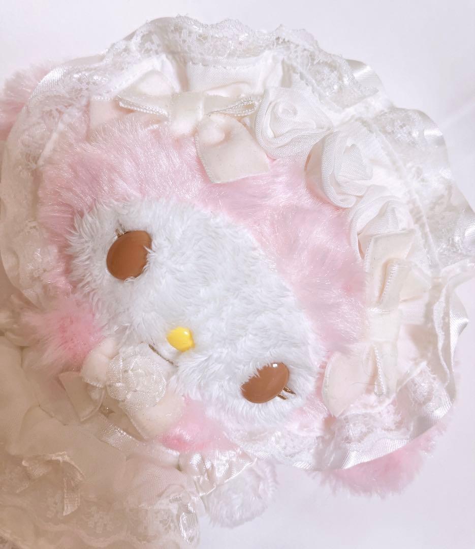 マイメロ　ウェディング　レースデザイン ボールチェーン付き