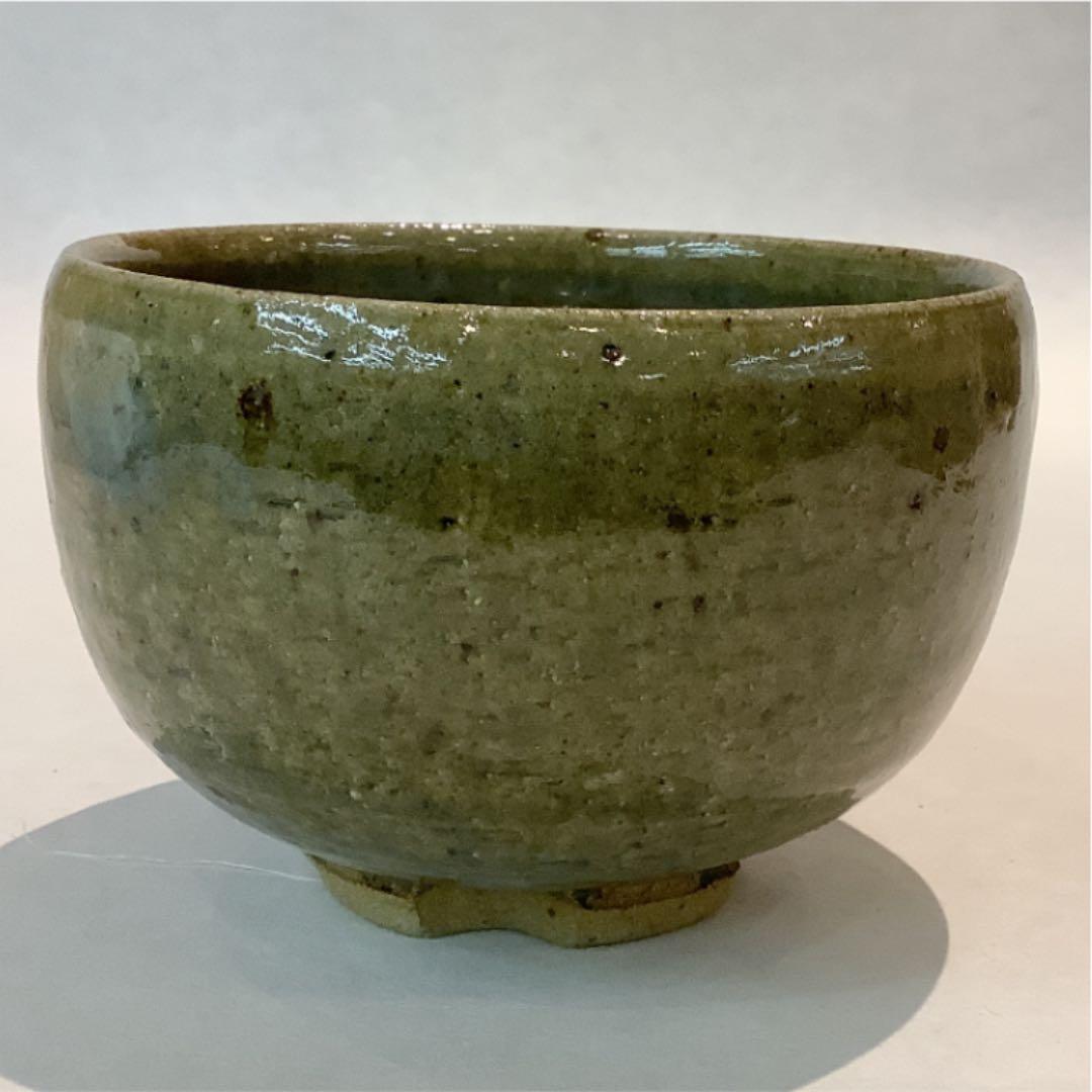 【茶道具】茶碗 灰釉 里橋作