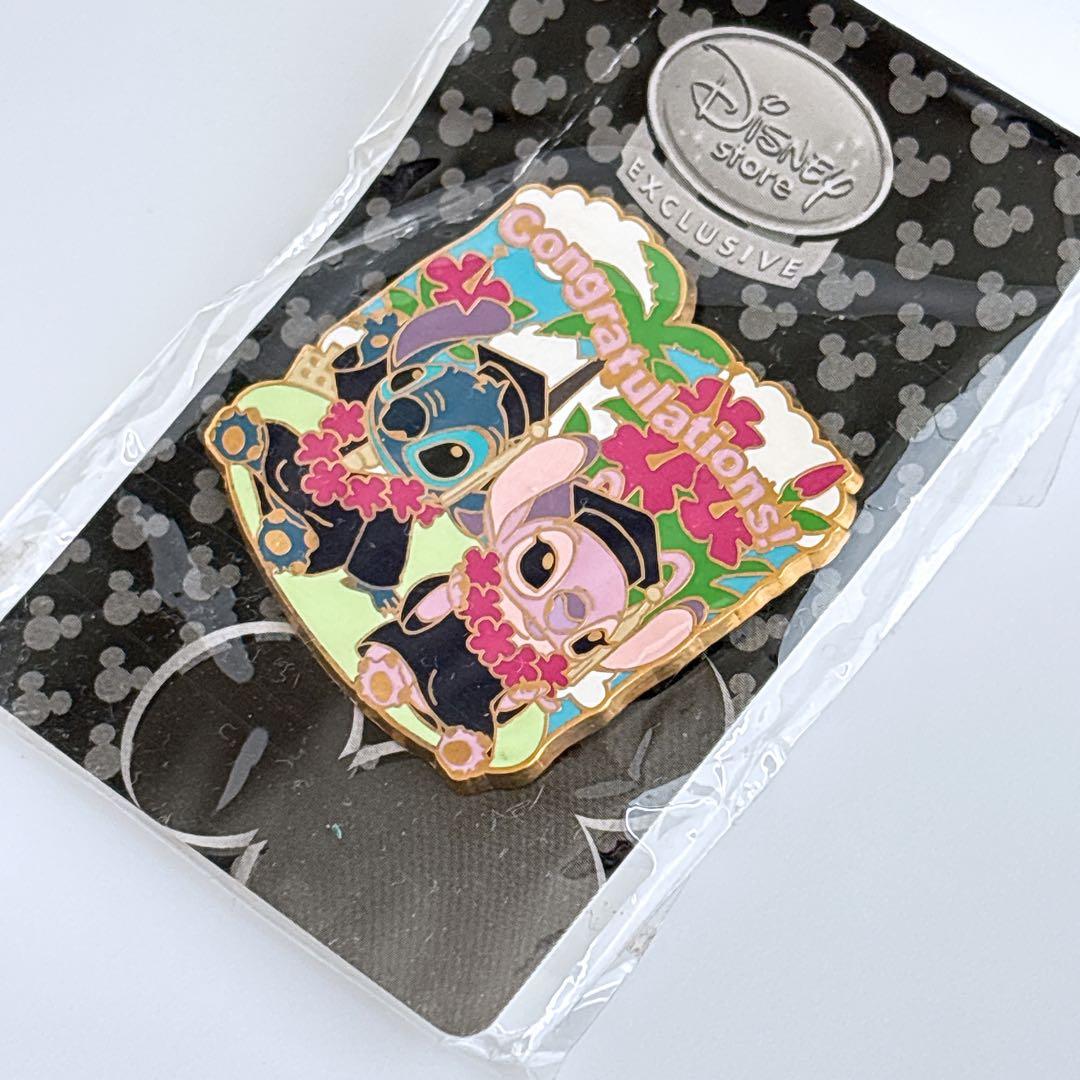 【希少限定】スティッチ エンジェル 卒業式 ディズニーストア ピンバッジ