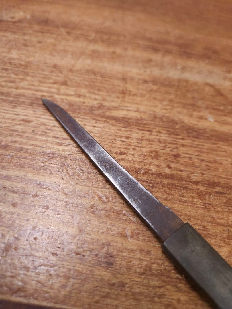 小柄 井上貞包 在銘 鍔 鐔 小刀 金象嵌 武具 刀装具 和骨董 日本刀 時代物