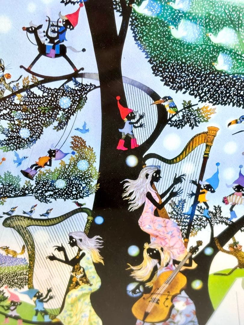 藤城清治「こびとの楽園」レフグラフ作品 本人サイン入り - メルカリ