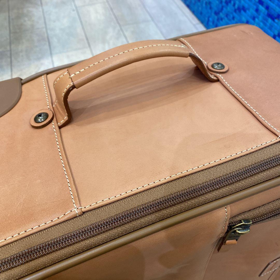 ハートマン キャリーケース ツイード/ベルティングレザー 美品