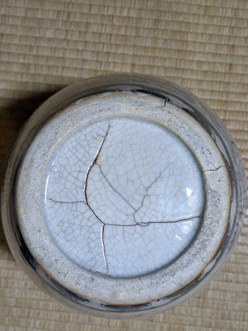 ⭐枯淡！江戸時代 染付花鳥紋様壺 瓶 古美術品 コレクション骨董品