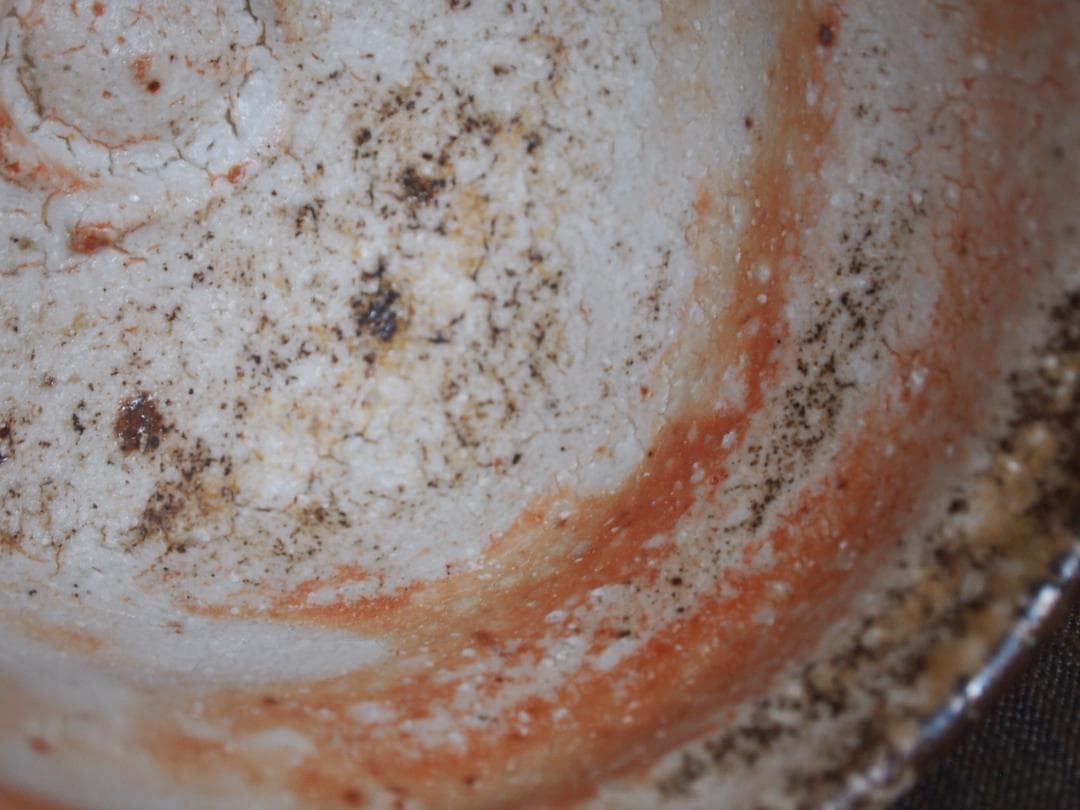 超希少作★アロンサイス★志野《窯変》茶碗★共箱★穴窯作品