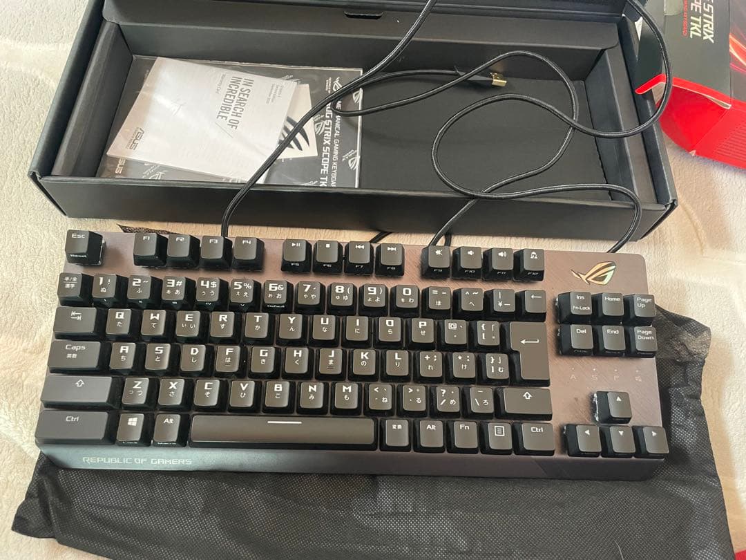 ROG Strix Scope TKL 銀軸 sv/jp ASUS エイスース ROG Strix Scope TKL