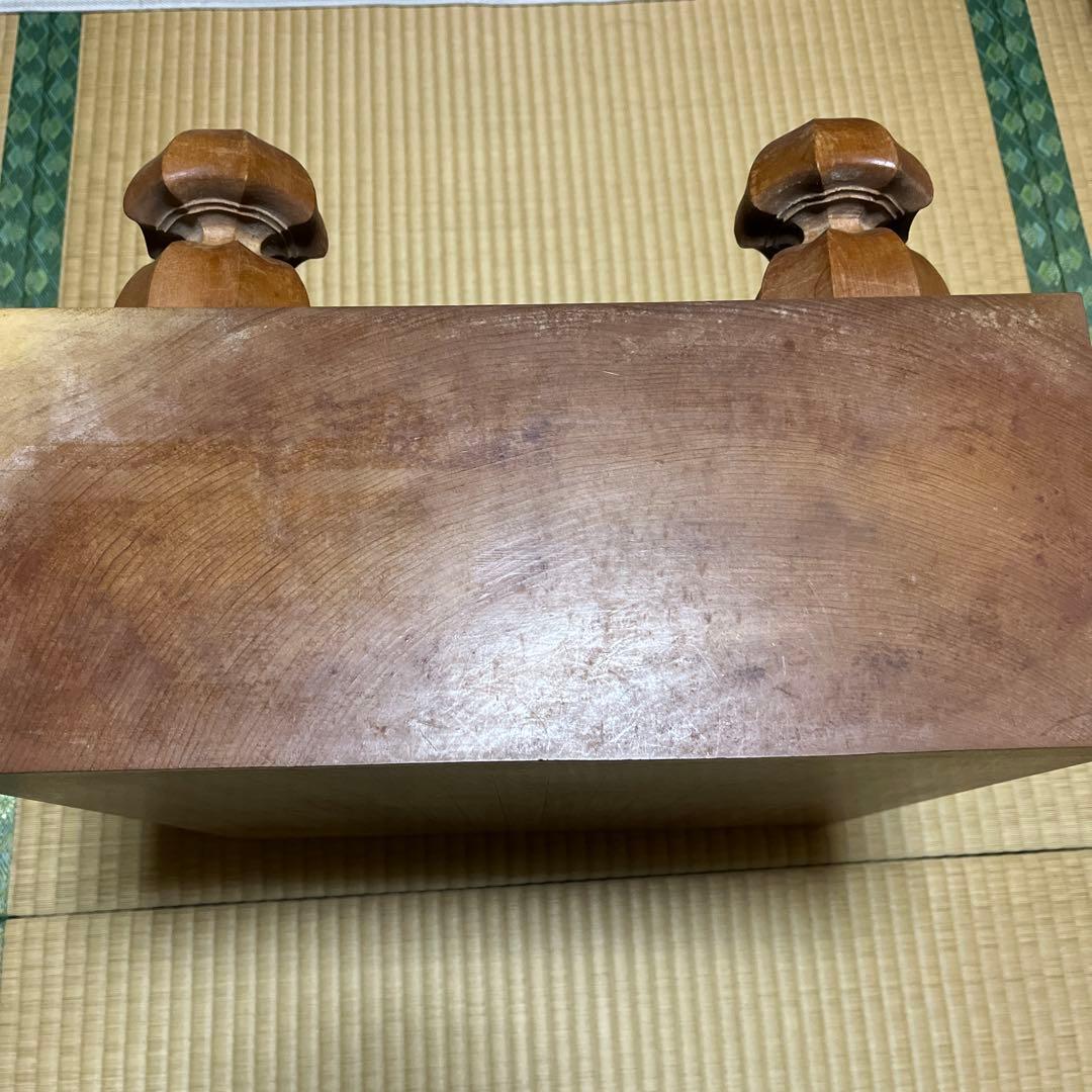 高級囲碁盤 碁石セット 脚付き ヘソ有り　蛤碁石