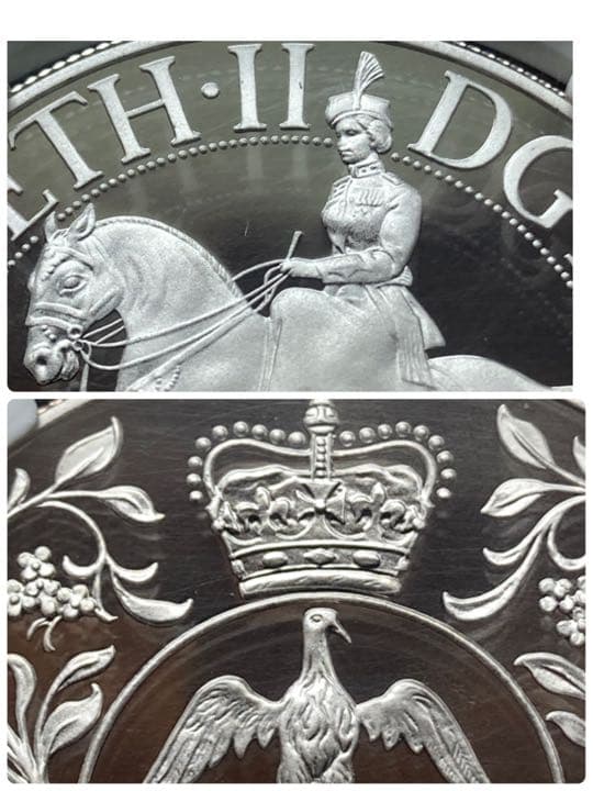 1977 シルバー ジュビリー 25ペンス プルーフ銀貨 NGC PF69UC③