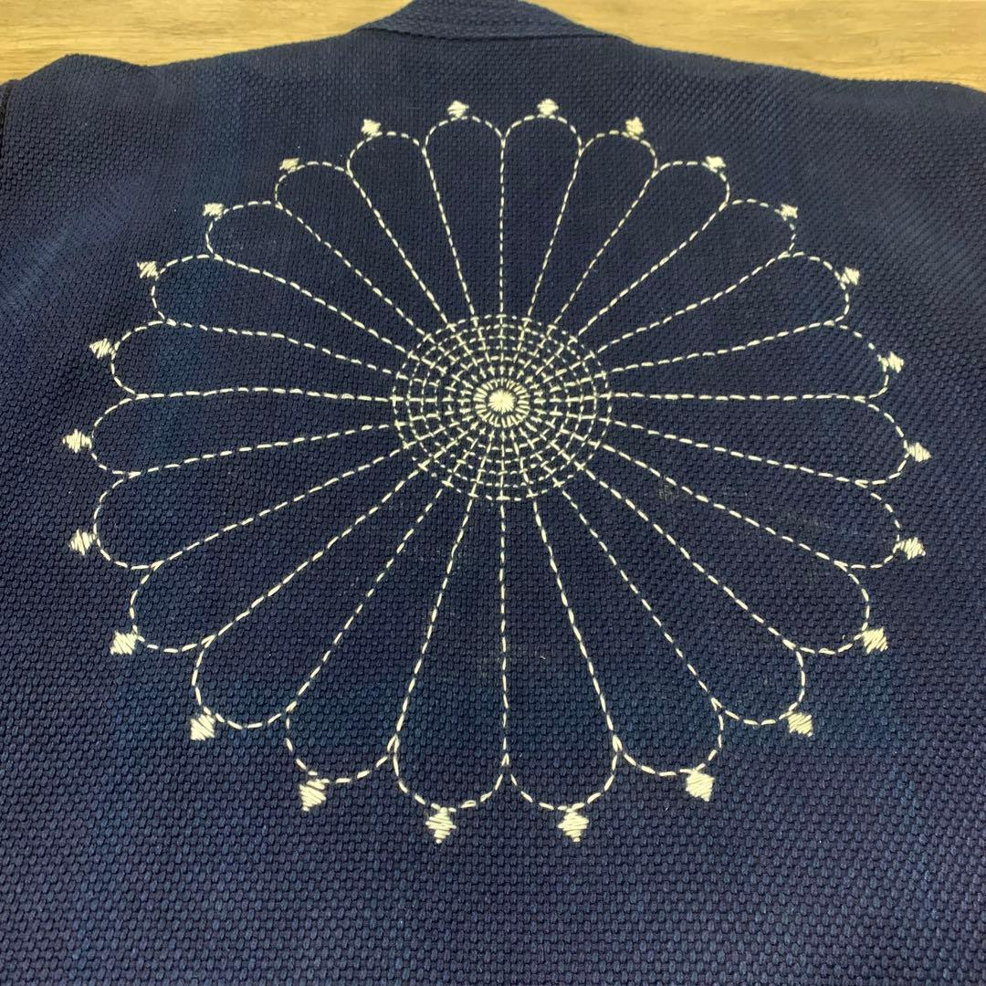 剣道着 刺し子 刺繍 コート 藍染