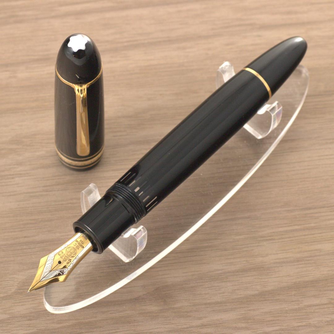 MONTBLANC 149 万年筆 18金EF3帯段なしエボナイト芯インク箱付き