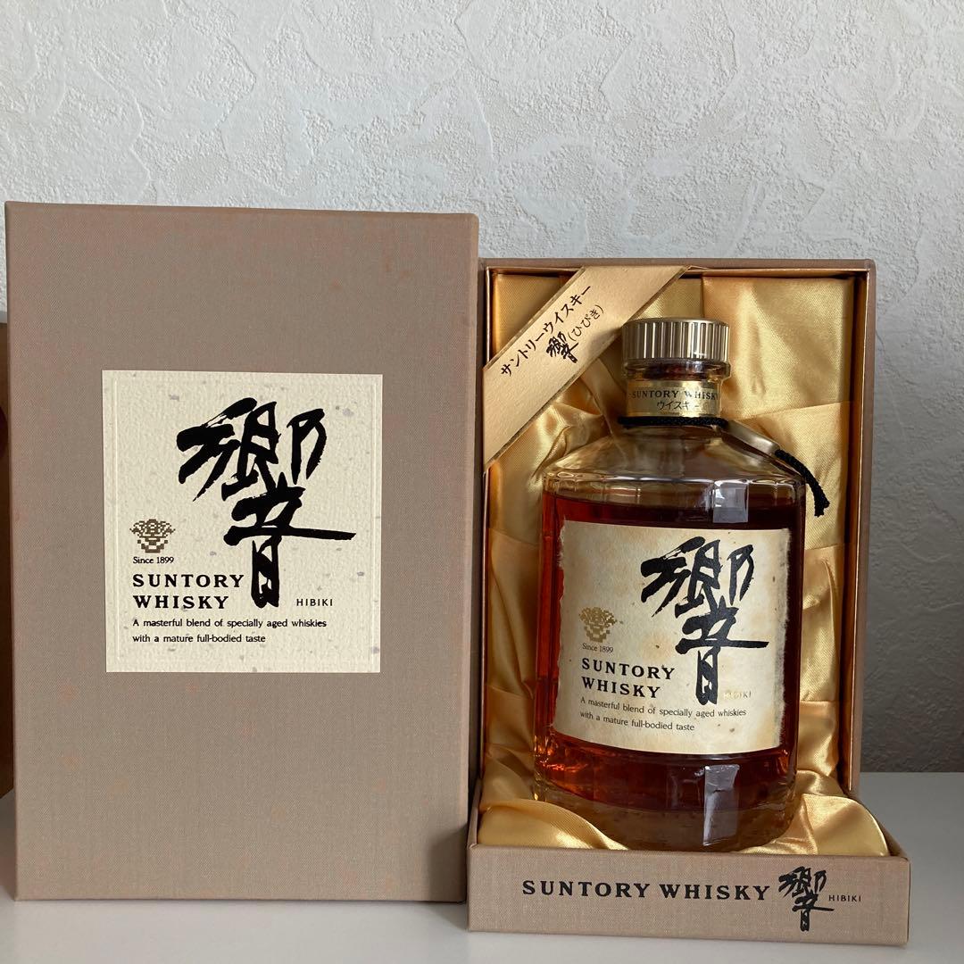 サントリー 響( 旧17年 ) 金キャップ 未開栓 K2119 響旧ボトル。金