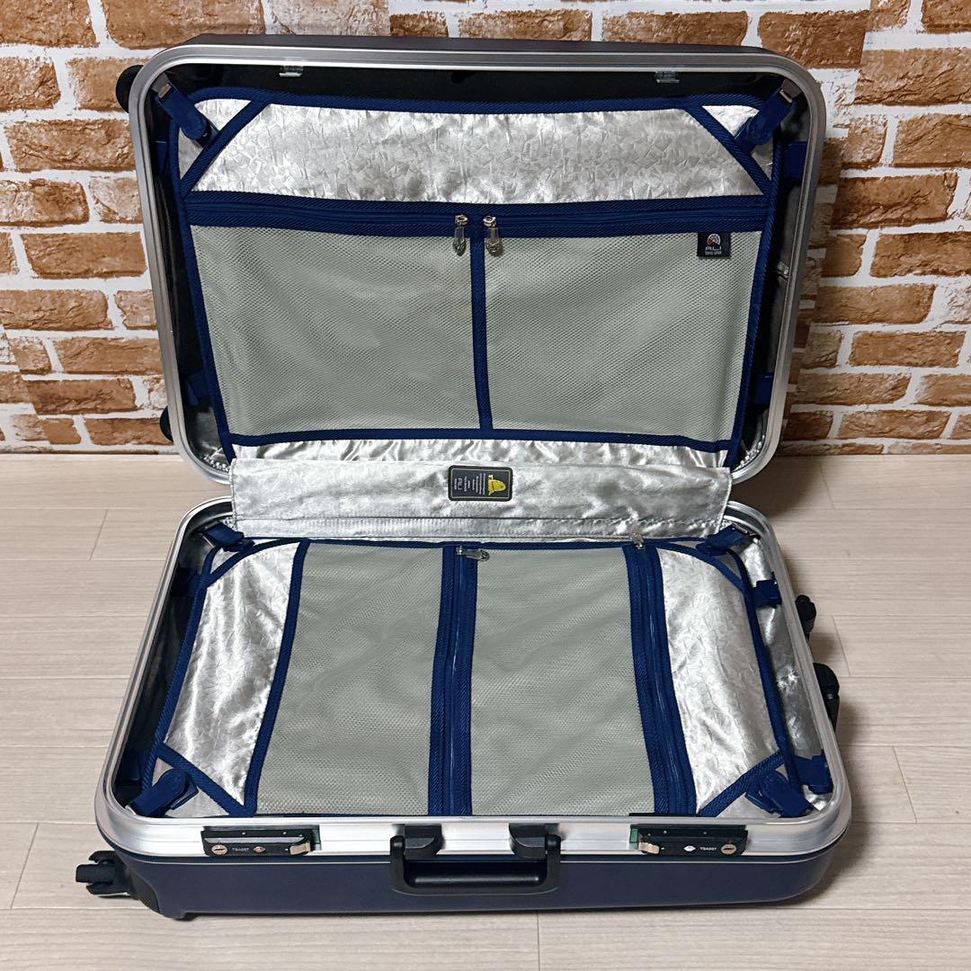 A.L.I キャリーケース アジアラゲージ 容量約85L スーツケース ブルー