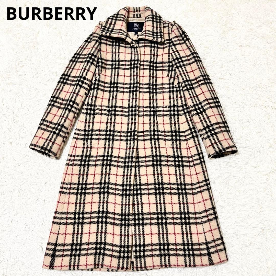 ✨希少✨BURBERRY LONDON ノバチェック ウール ロングコート - メルカリ