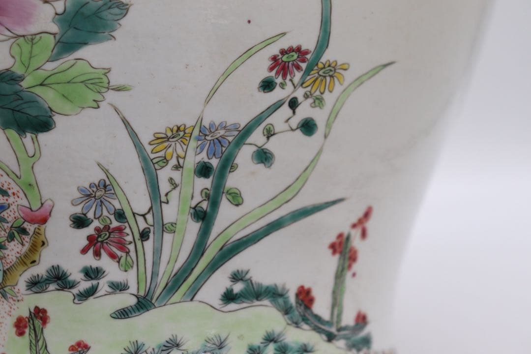 中国 粉彩雉鳥牡丹紋大瓶 高さ35cm 送料込み251107 - メルカリ