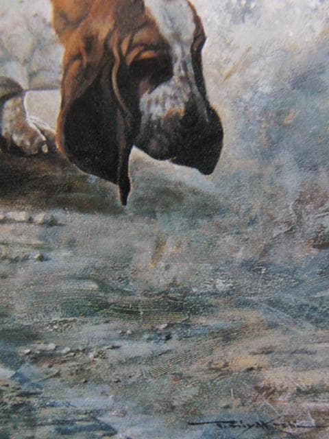 宮腰敏一【晩夏】希少な額装用画集より、状態良好、新品高級額装付