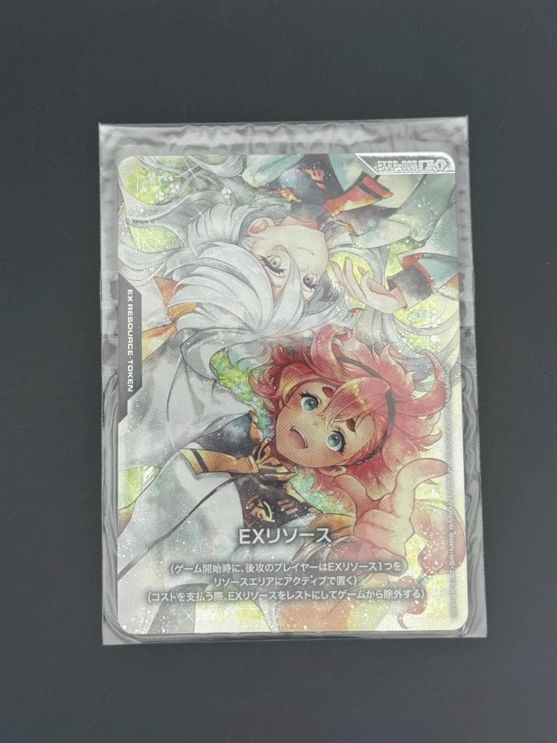 日本未発売　ガンダムカードゲーム スレッタ ミオリネ　EXリソース 1枚 オフィシャルプレイマット＆カードセット スレッタ＆ミオリネ[EVX02