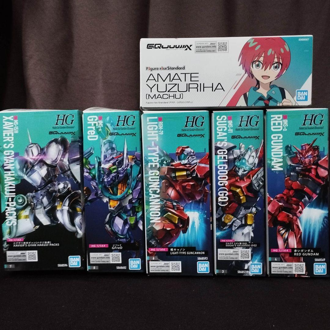 ガンプラ6点【ギャン/GFreD/軽キャノン/ゲルググ/赤いガンダム/マチュ