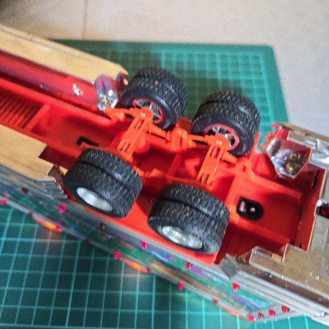 アオシマ1/43デコトラトレーラーラジコン荒武者リアルサウンド