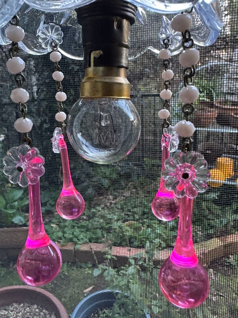 フランス アンティーク 濃く美麗なピンク・ムラーノガラスのミニ