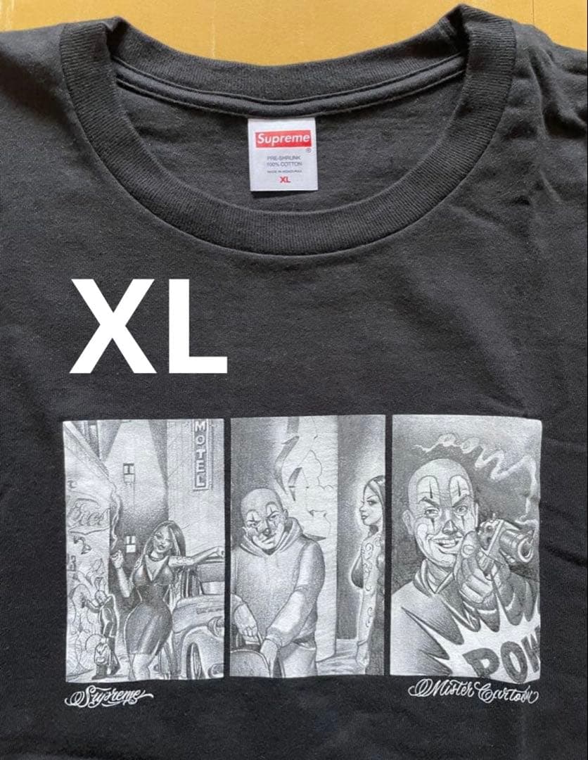 supreme Mister Cartoon Pow Tee XL BLACK - メルカリ