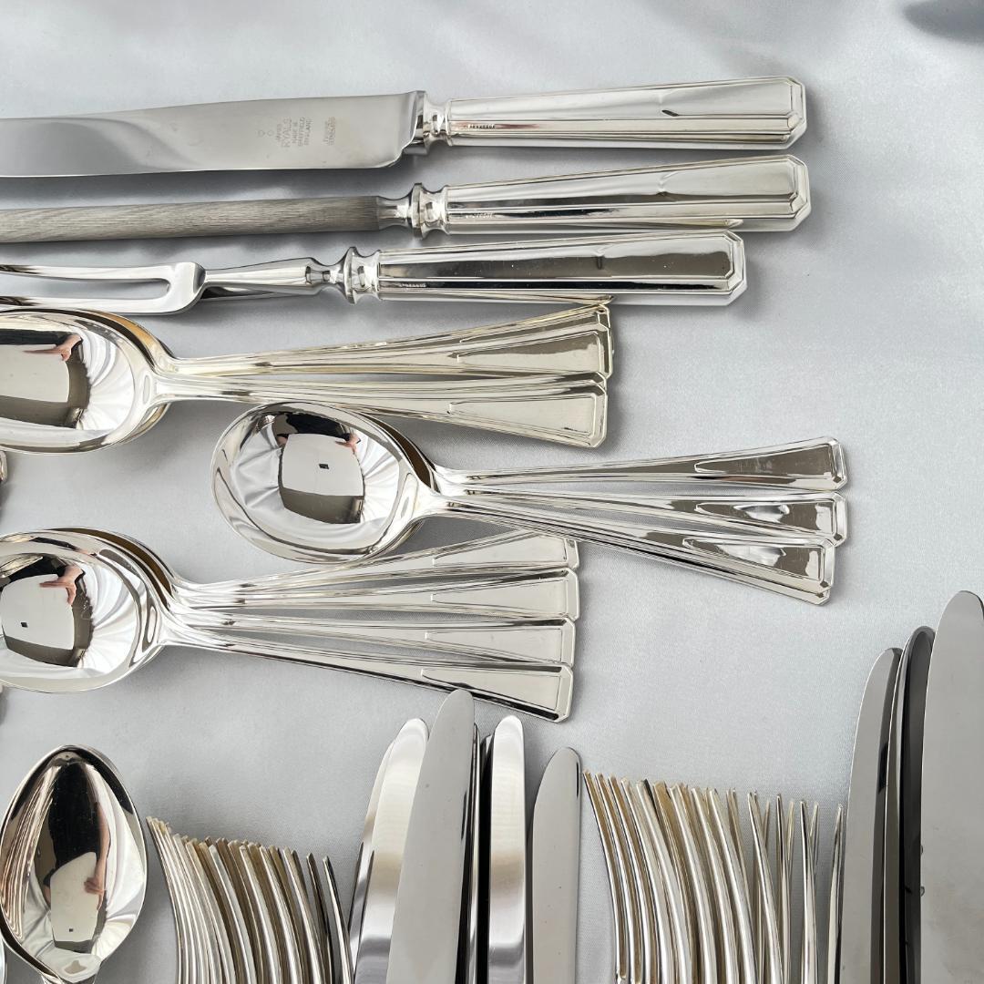 【James Rayls】 アールデコ ディナーフルセット 8名用87本組