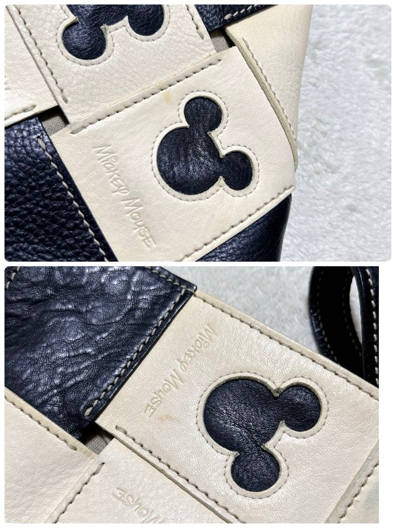 genten サスティナブルカットワーク 限定ミッキーマウス ショルダーバッグ