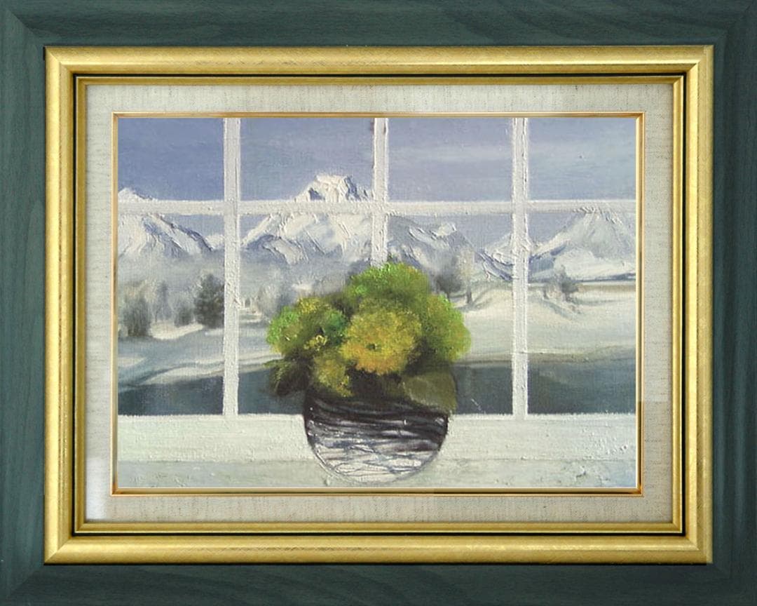 油絵 菅家令子 絵 絵画 インテリア F4-070602 花