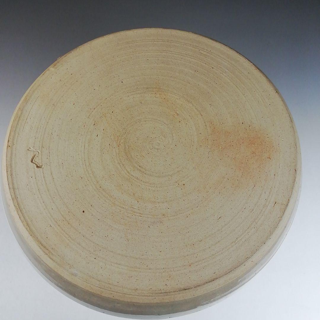 T818 水指 『罅釉』『東原窯 羽柴良一 作』 共箱 茶道具