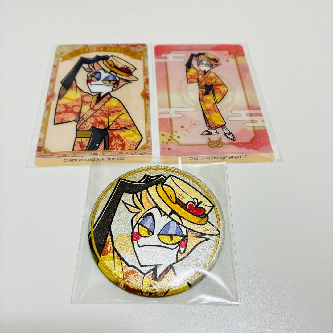 ハズビンホテル ルシファー クリアカード 缶バッジ 和服 - メルカリ