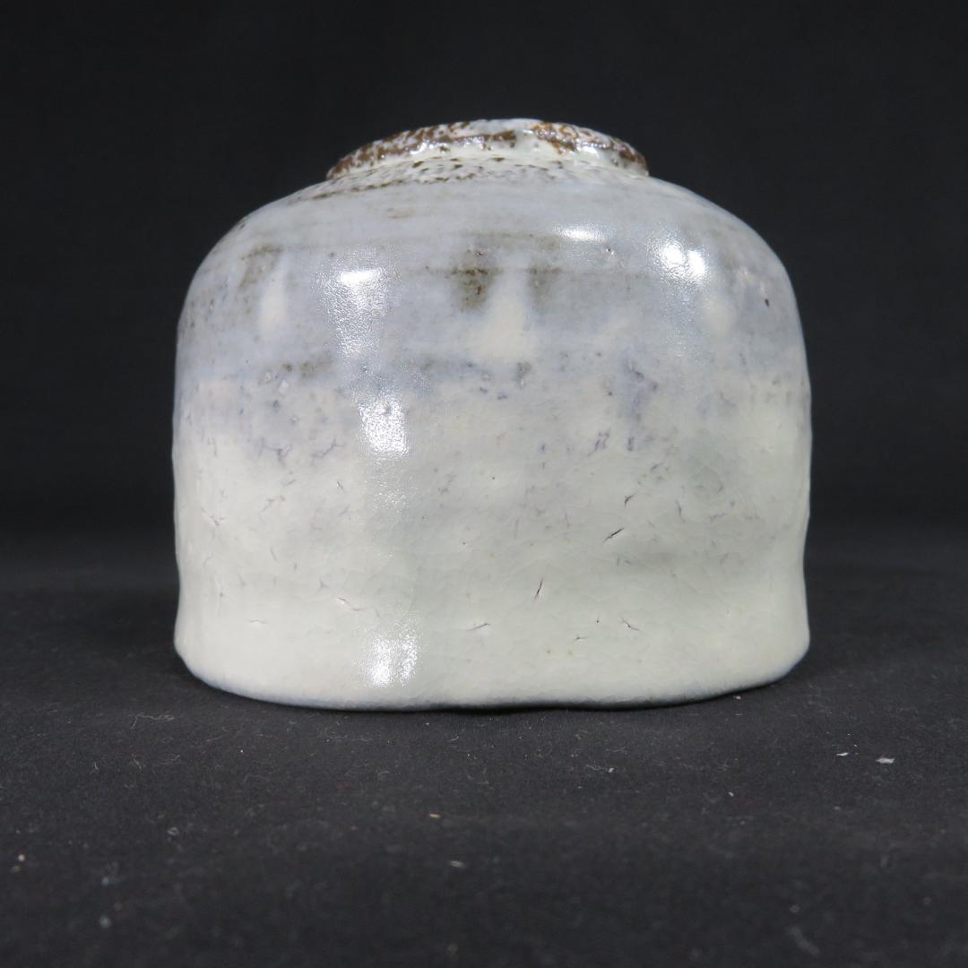 茶碗 萩焼 白本粉引 煌雪窯 清水啓功 木箱 共