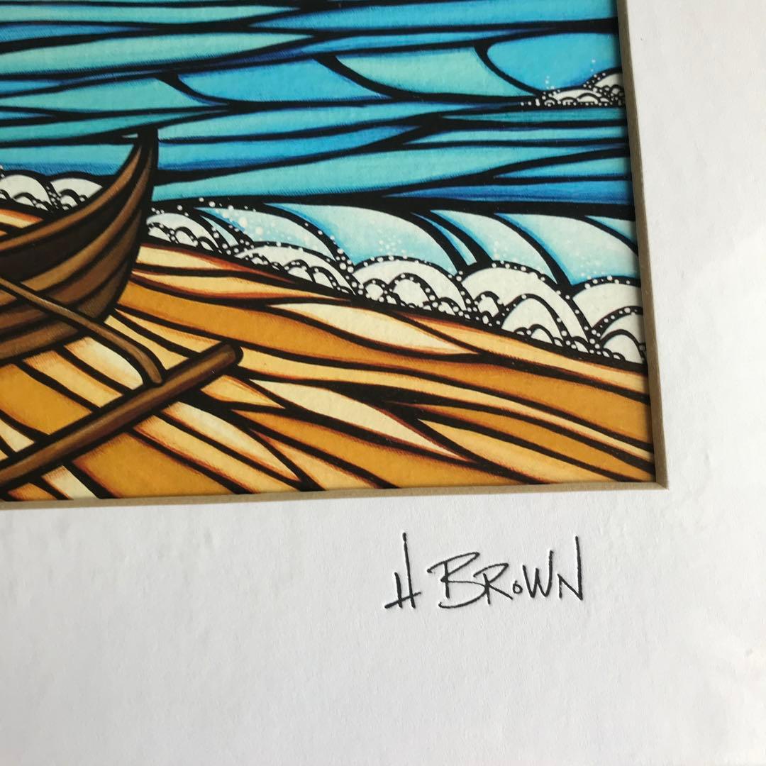 ヘザーブラウン　アート　haleiwa wa'a