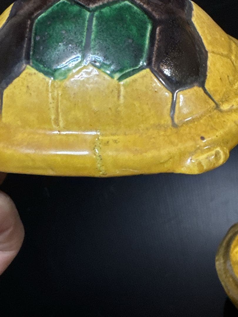 平安 真清水 蔵六 造 交跡 内金箔張 大亀 香合 桐共箱付 - メルカリ