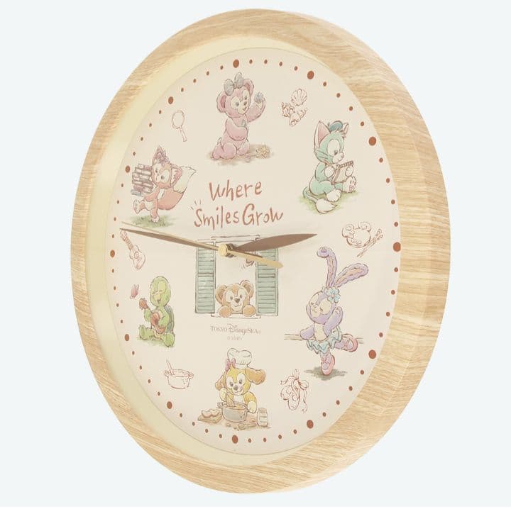 ダッフィー＆フレンズ掛時計 Where Smiles Grow
