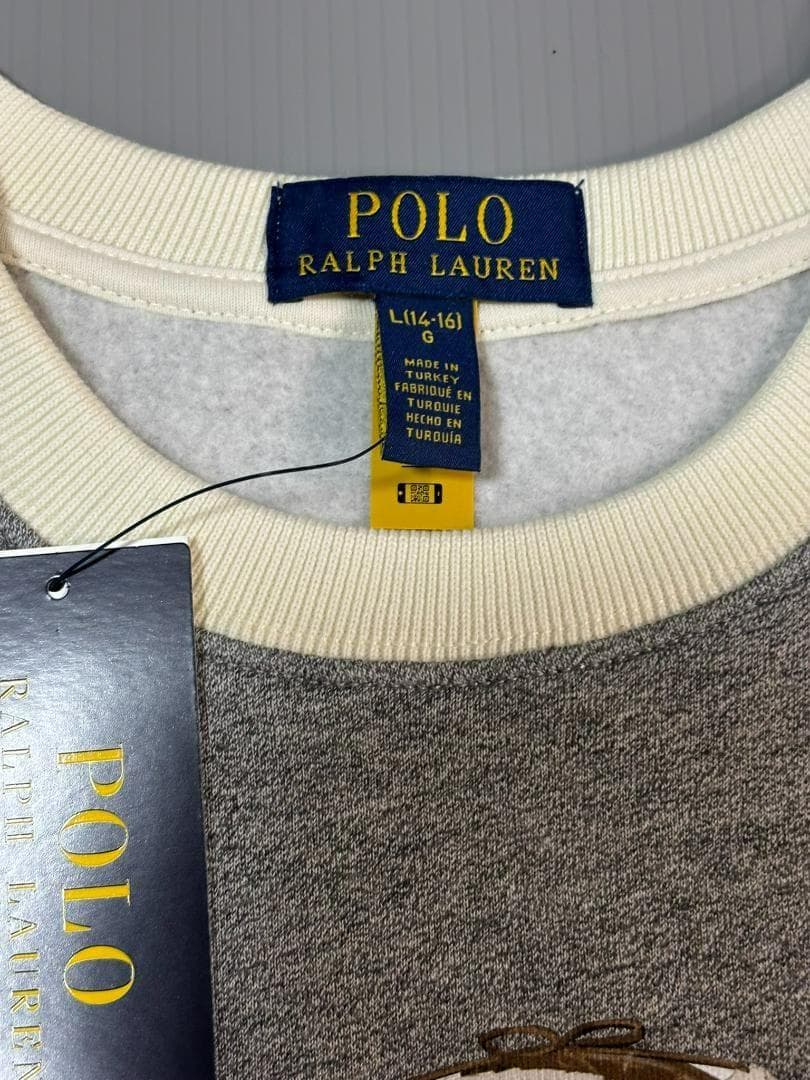 残り3枚最新新品ラルフローレンスウェット　ポロベア トレーナー　ボーイズL160