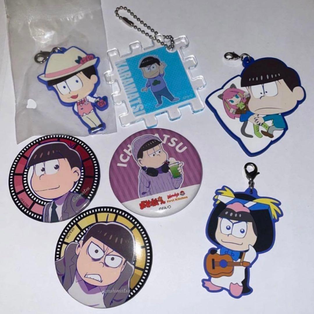 匿名配送】おそ松さん グッズ まとめ売り 缶バッジ キーホルダー