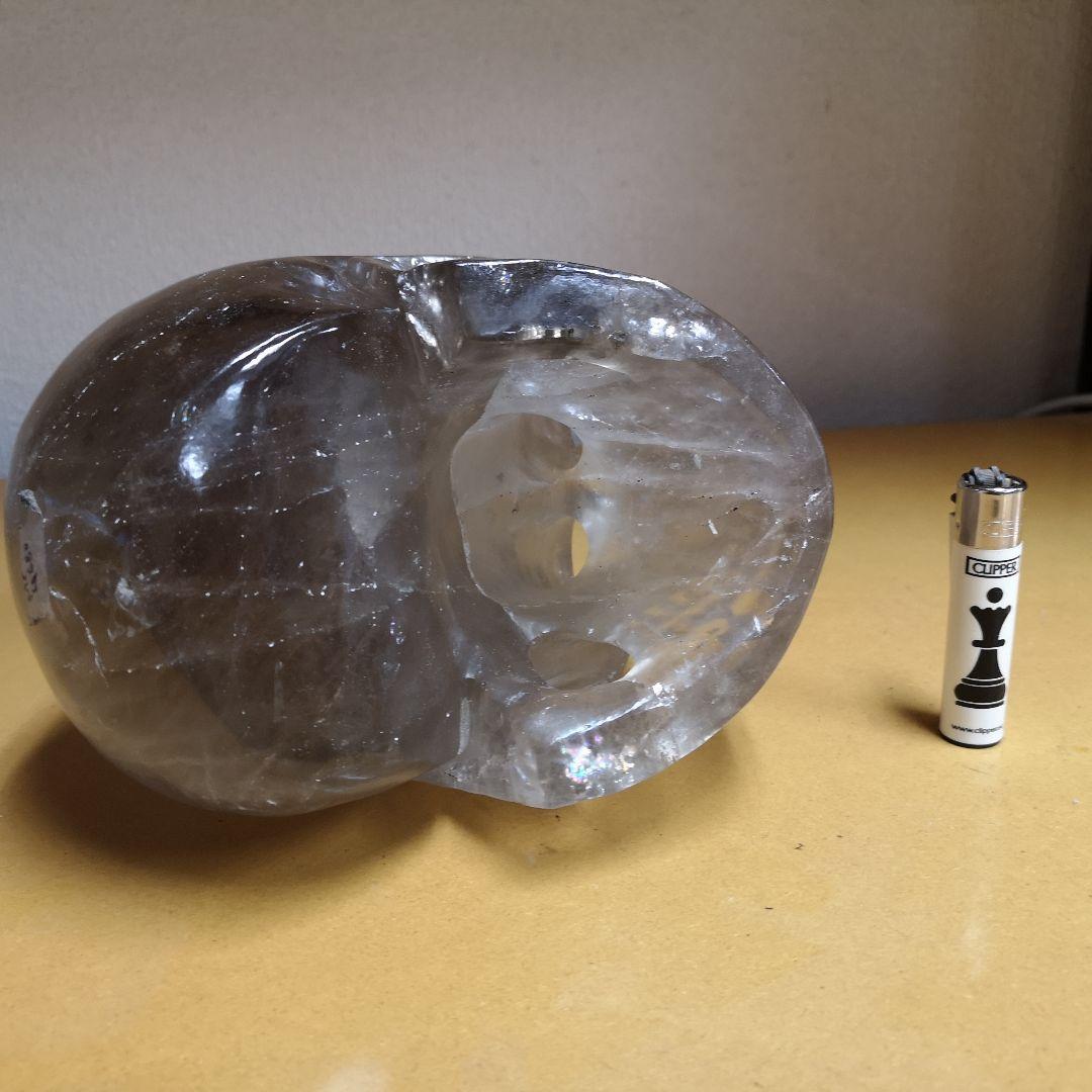 天然水晶スカル 特大 レインボー多数
