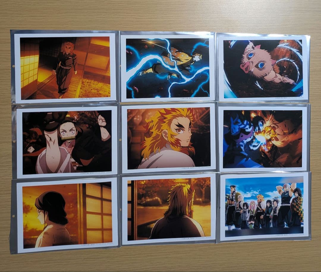 鬼滅の刃　無限列車編OP 場面写ブロマイドくじ　18種　全種類