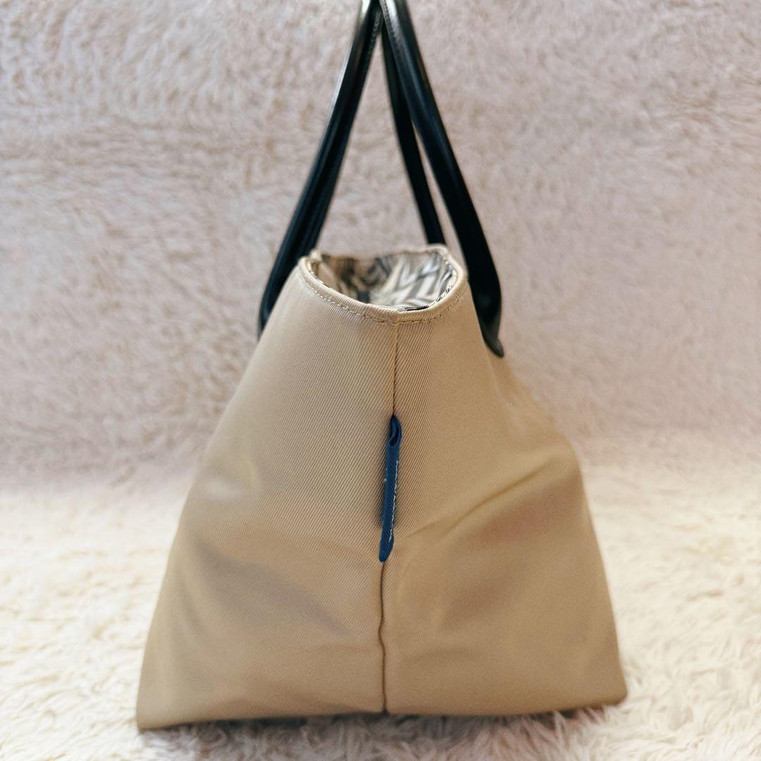 良品✨バーバリーロンドン ノバチェック ナイロン トートバッグ 舟形