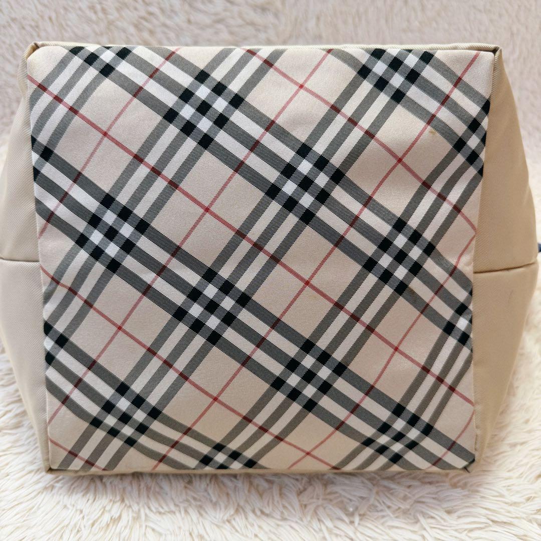 良品✨バーバリーロンドン ノバチェック ナイロン トートバッグ 舟形