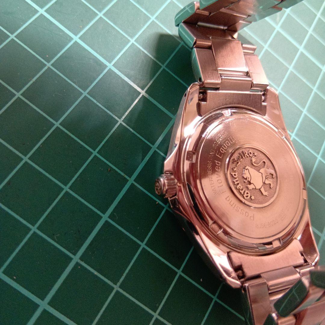SEIKO Grand Seiko ブラック 腕時計(裏蓋確認)