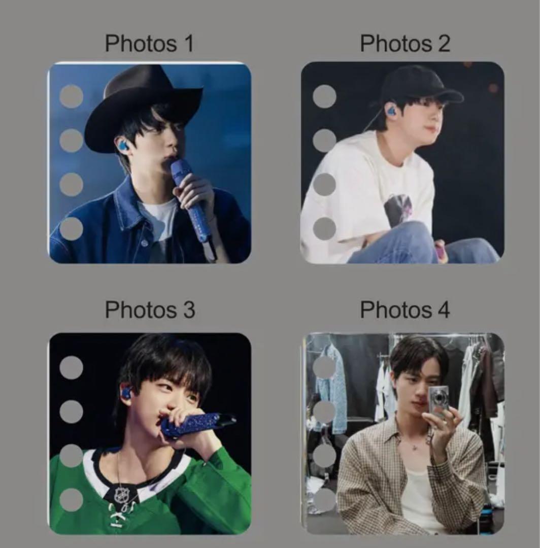 BTS JIN アクリルフォトアルバムキーホルダー(N)