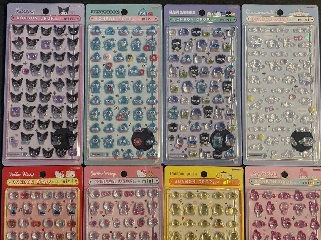 ボンボンドロップシール　ミニ　mini サンリオ　8点セット　正規品