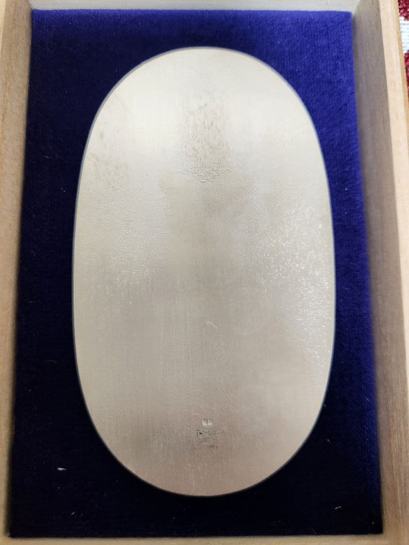 桐箱入純銀造幣局刻印入小判「天保五両判」デザイン純銀小判100g