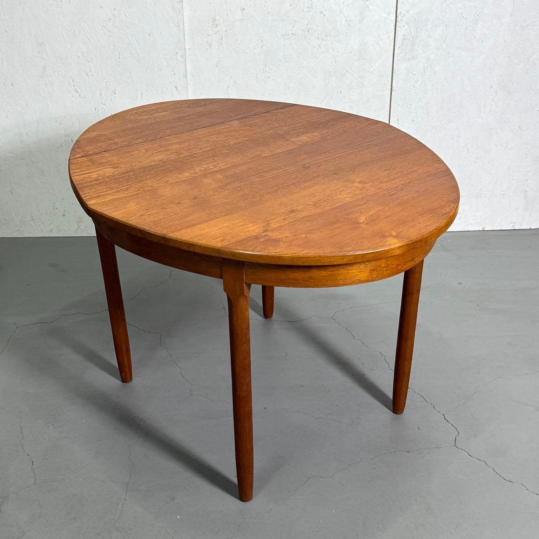 Remployヴィンテージ チーク オーバルダイニングテーブル(303)