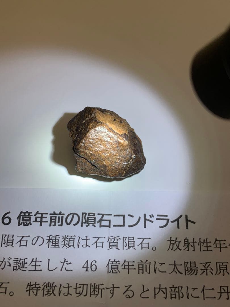世界最古の石 46億年前の隕石コンドライト 太陽系最古