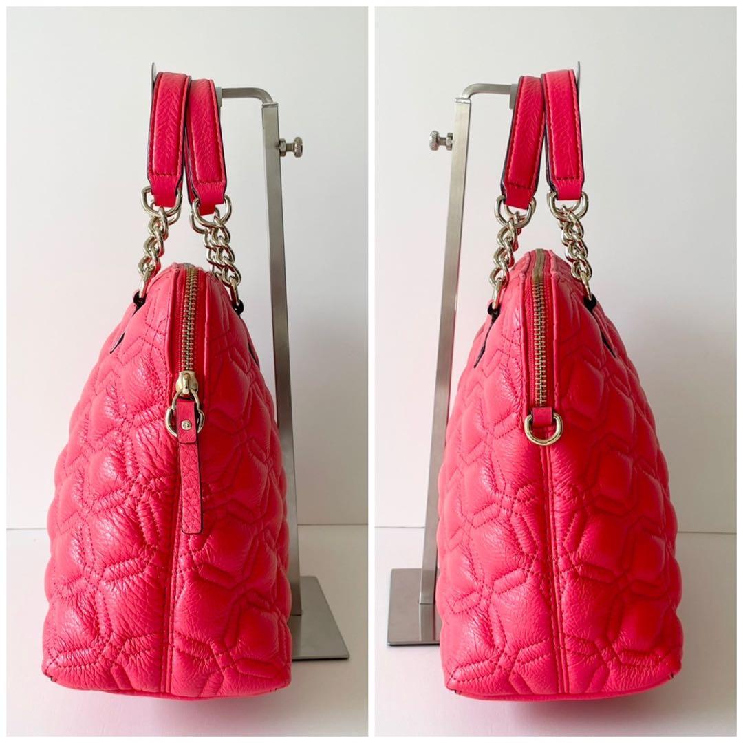 【ほぼ新品】kate spade 2way ハンドバッグ キルティング チェーン