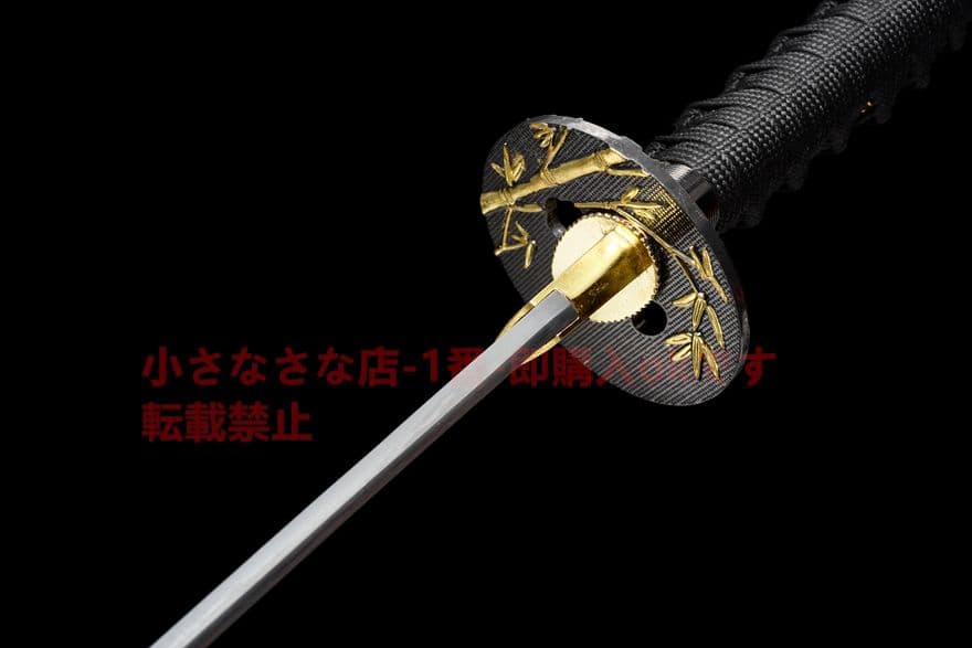武具　刀装具　日本刀　模造刀   居合刀 【金の竹】中炭素鋼武士刀