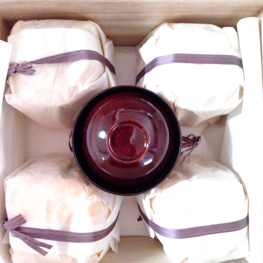 木製溜塗 箸洗椀未使用品五客 - メルカリ